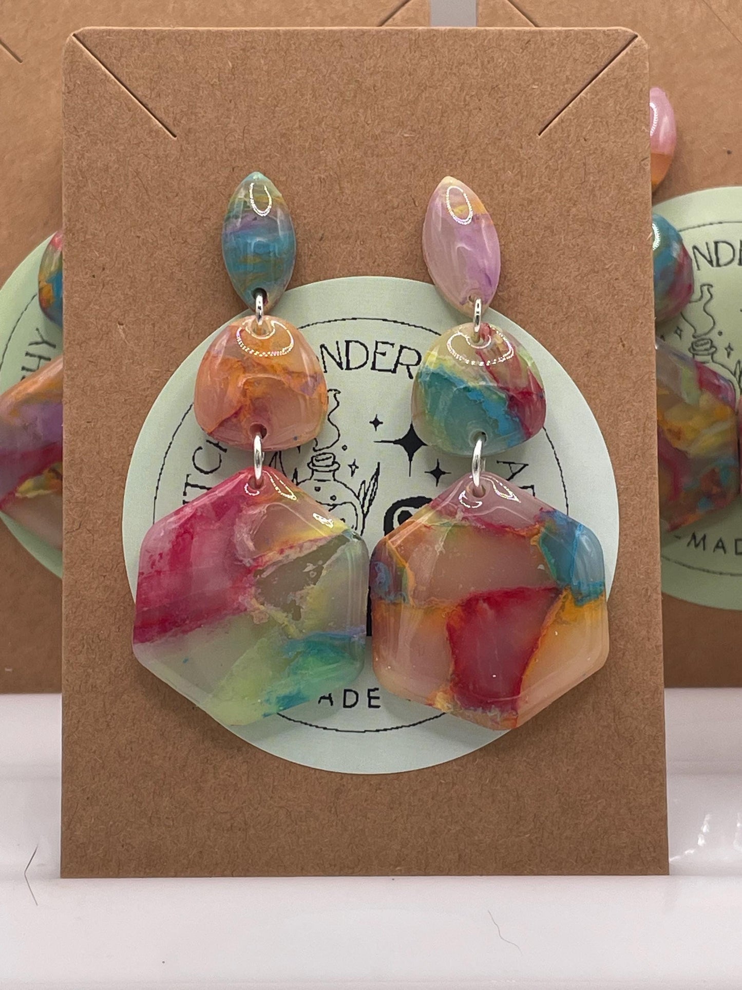 Rainbow Earrings || Pride Earrings || Handmade by WitchyWonders&Wares