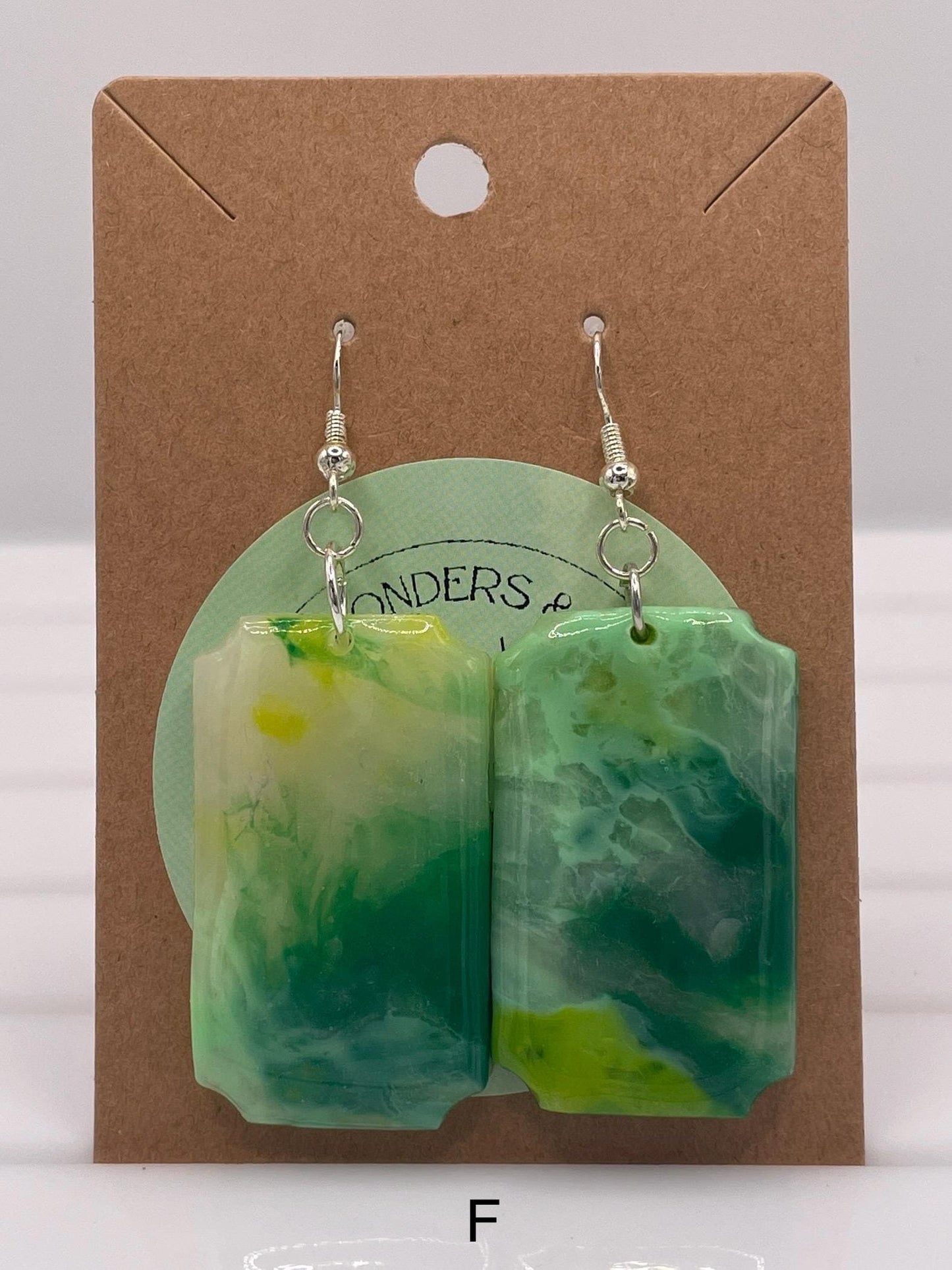 Moss Agate || Crystal Inspired Earrings || Handmade by WitchyWonders&Wares