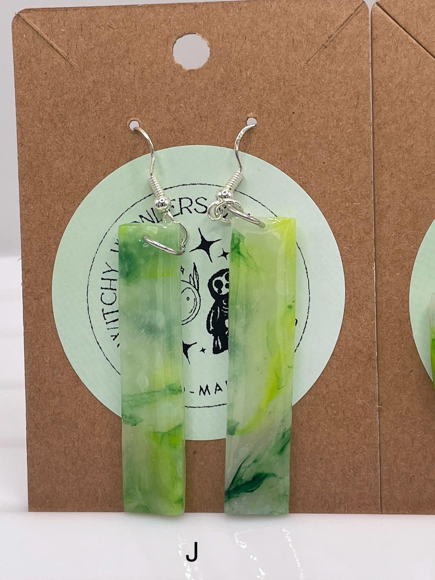 Moss Agate || Crystal Inspired Earrings || Handmade by WitchyWonders&Wares