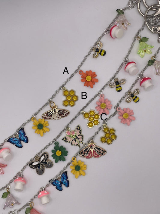 Wildflower || Purse Charm Chains ||  Handmade by WitchyWonders&Wares