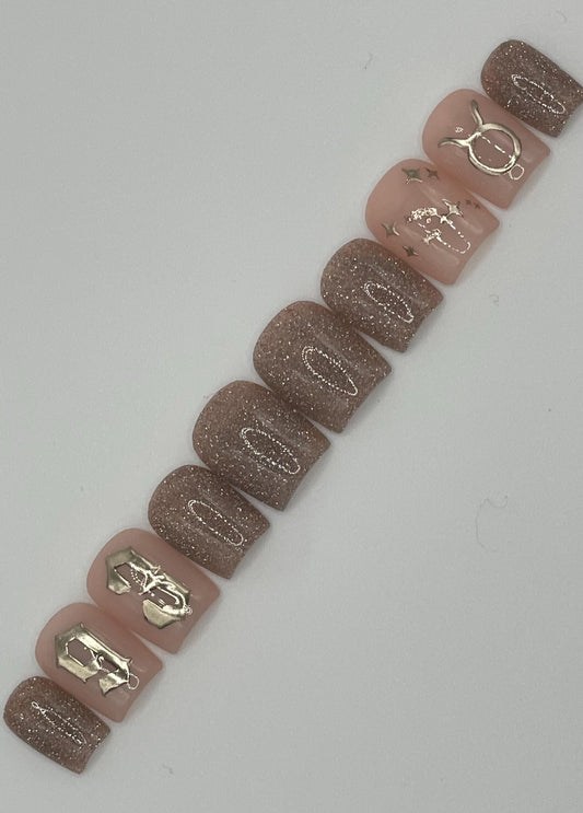 Birthday Nails || Customizable || Luxury Press On Nails | Reusable | Hand Painted | Made by WitchyWonders&Wares