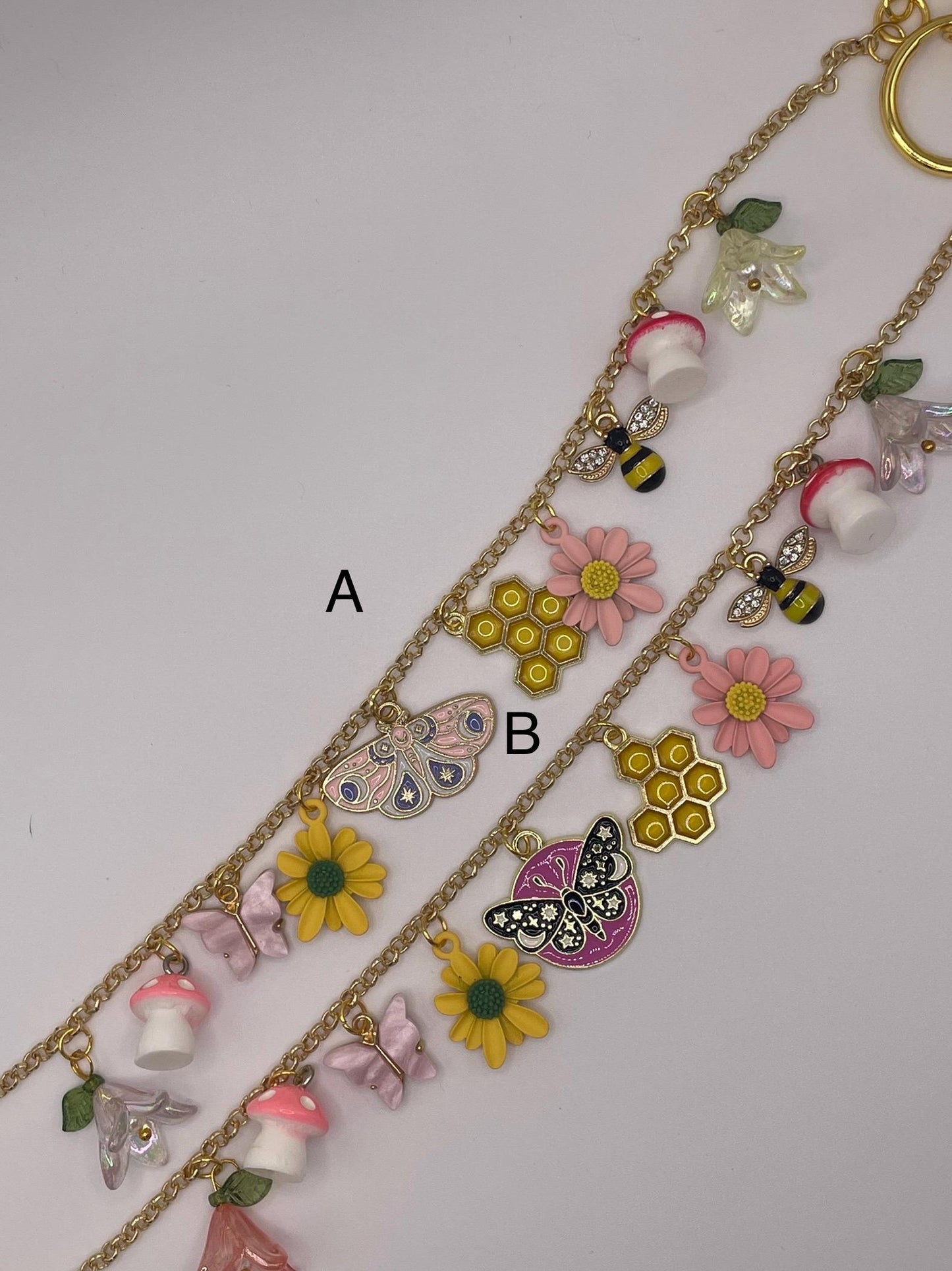 Wildflower || Purse Charm Chains ||  Handmade by WitchyWonders&Wares