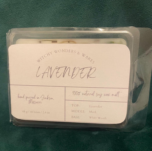 Lavender || Soy Wax Melt || Vegan || Hand-Poured || WitchyWonders&Wares