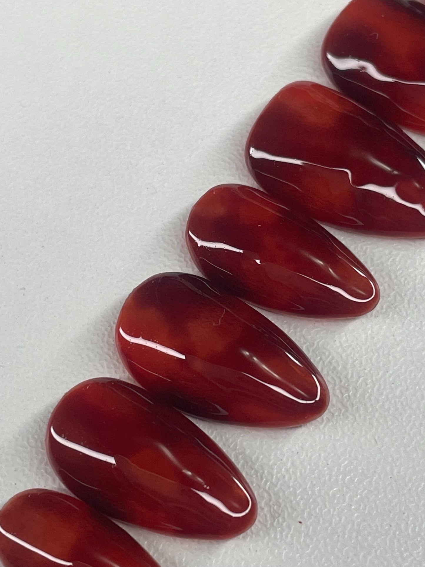 Tortoise Shell || Fall Nails || Luxury Press On Nails | Reusable | Hand Painted | Made by WitchyWonders&Wares