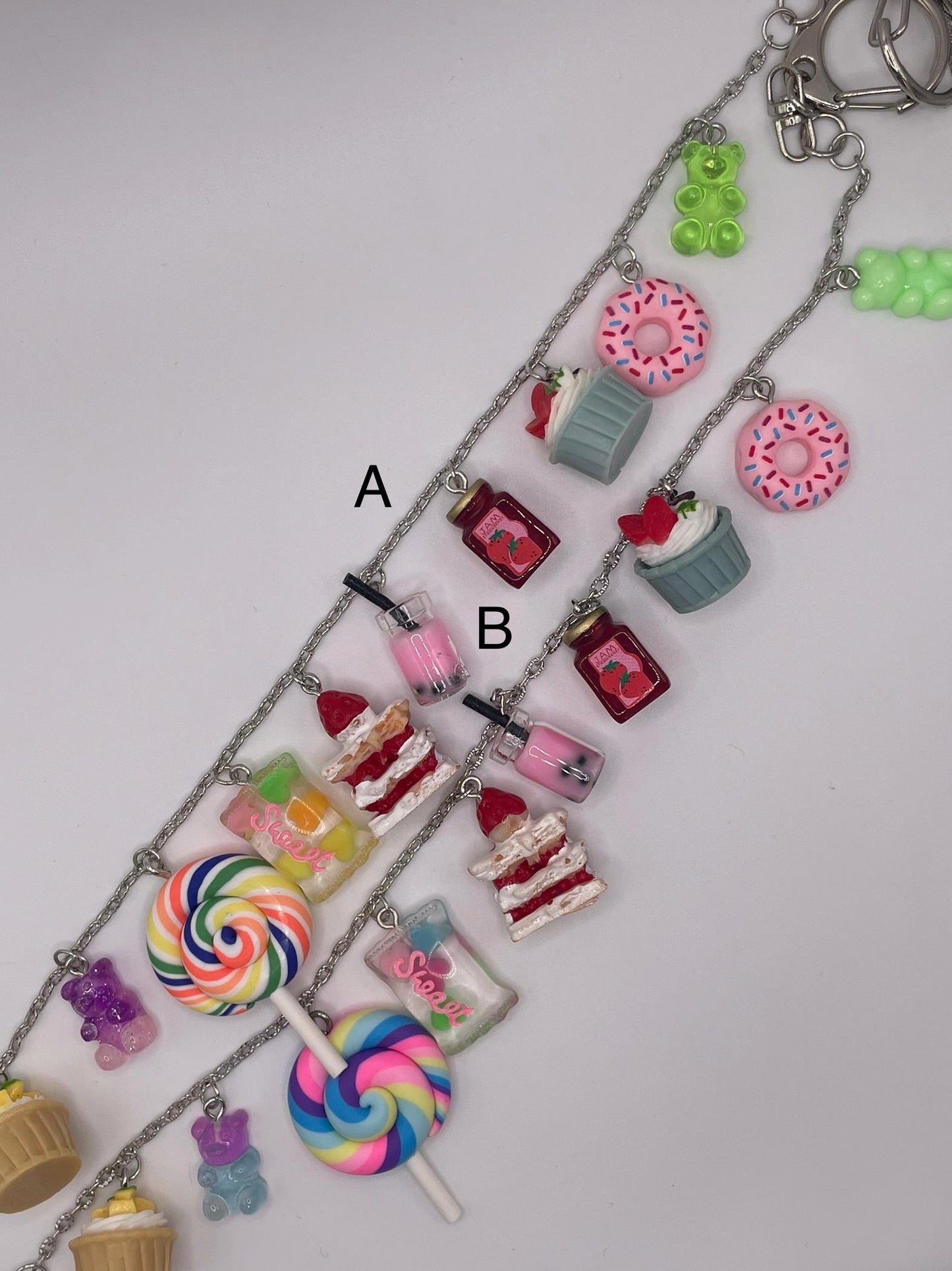 Candy Crush || Purse Charm Chains ||  Handmade by WitchyWonders&Wares
