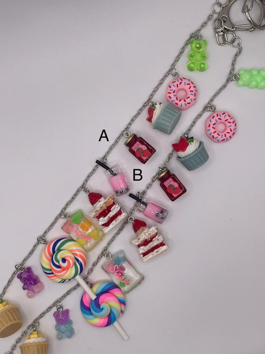 Candy Crush || Purse Charm Chains ||  Handmade by WitchyWonders&Wares