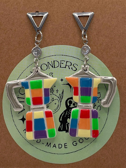 Espresso Kettle Earrings || Pride Earrings || Handmade by WitchyWonders&Wares