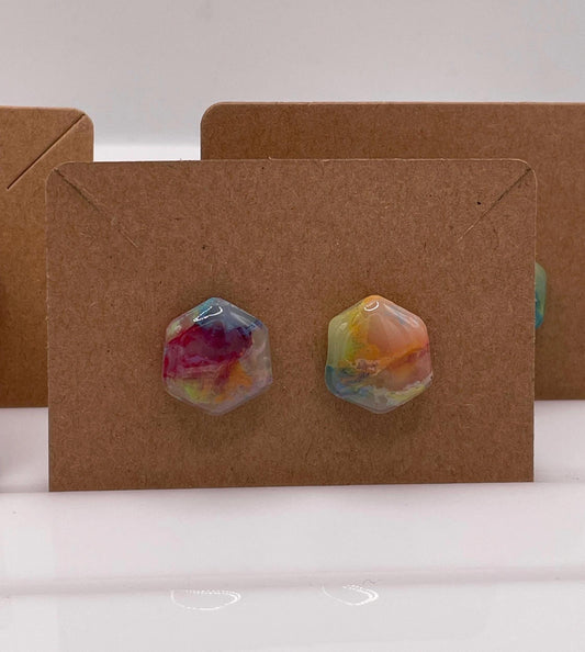 Rainbow Earrings || Pride Earrings || Handmade by WitchyWonders&Wares