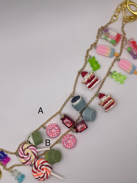 Sweet Treat || Purse Charm Chains ||  Handmade by WitchyWonders&Wares