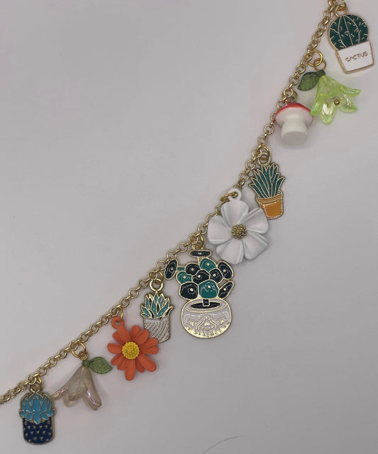 Succulents || Purse Charm Chains ||  Handmade by WitchyWonders&Wares