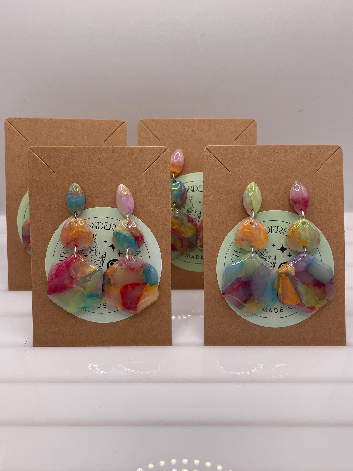 Rainbow Earrings || Pride Earrings || Handmade by WitchyWonders&Wares