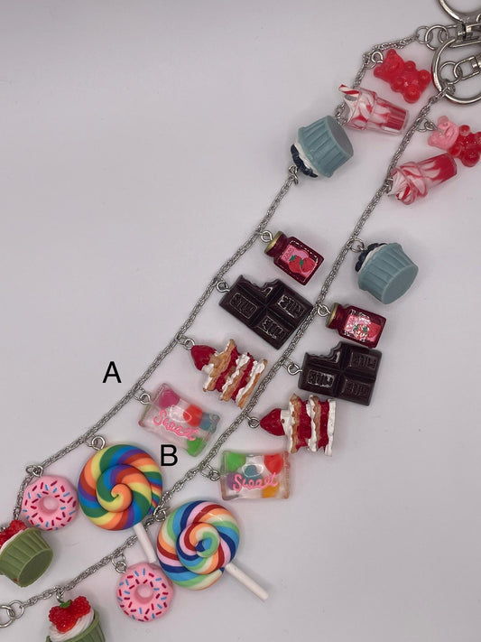 Sweetheart || Purse Charm Chains ||  Handmade by WitchyWonders&Wares