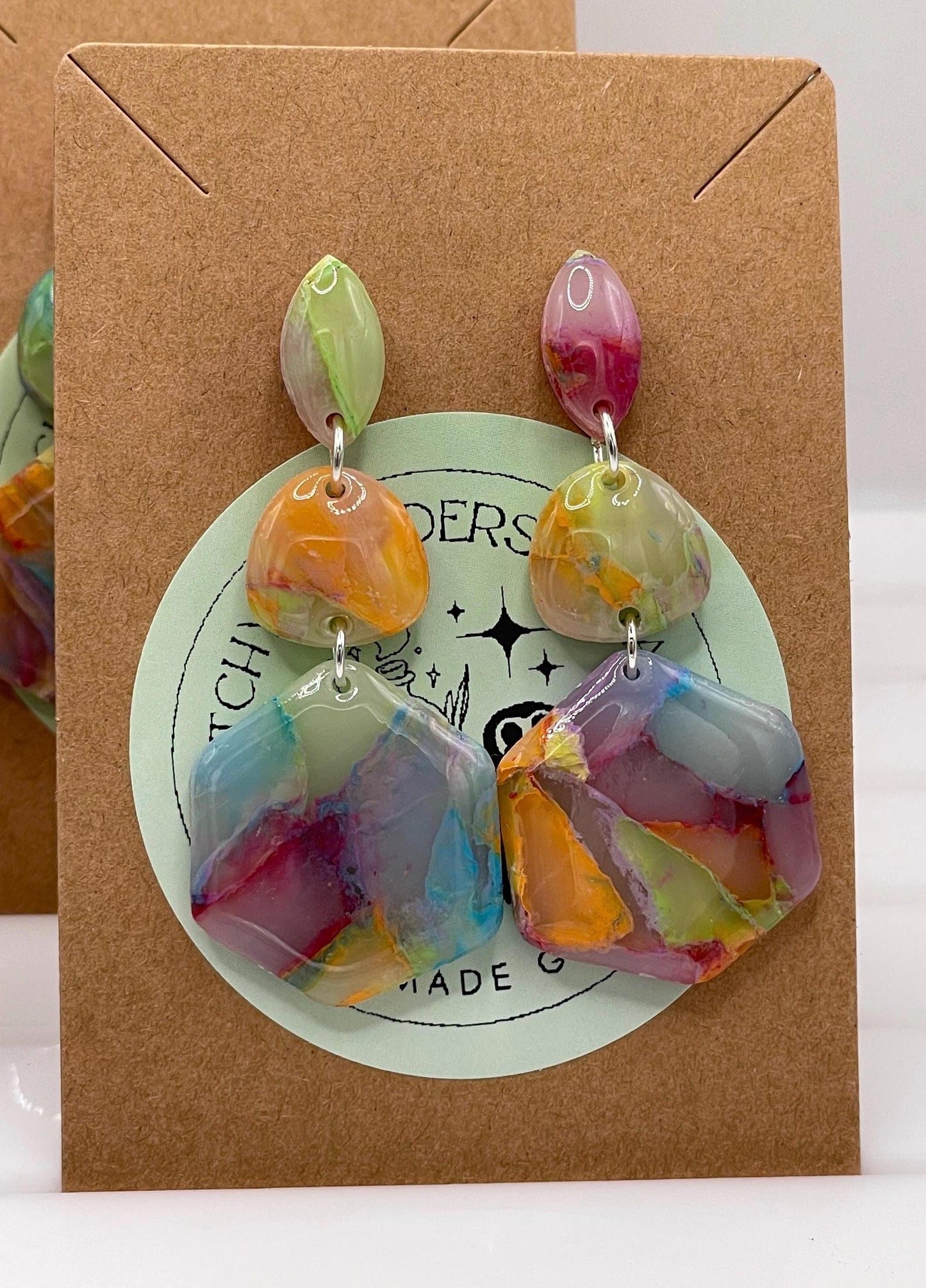 Rainbow Earrings || Pride Earrings || Handmade by WitchyWonders&Wares