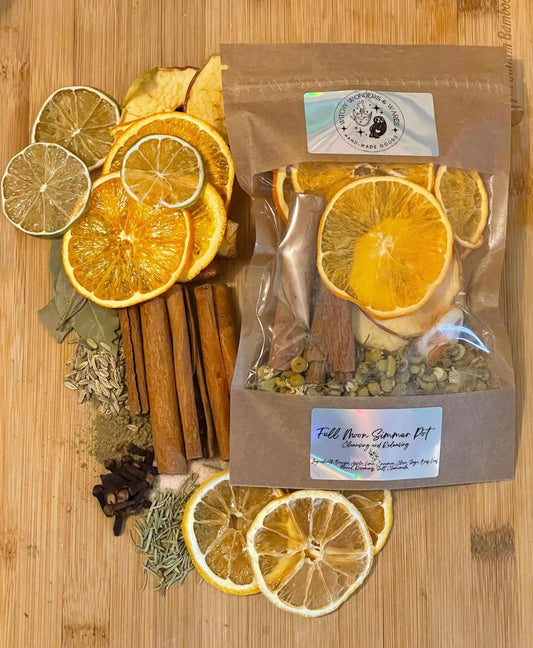 Intention Simmer Pot Kit || Full Moon Cleansing and Releasing || Spell Simmer Pot Kit || WitchyWonders&Wares