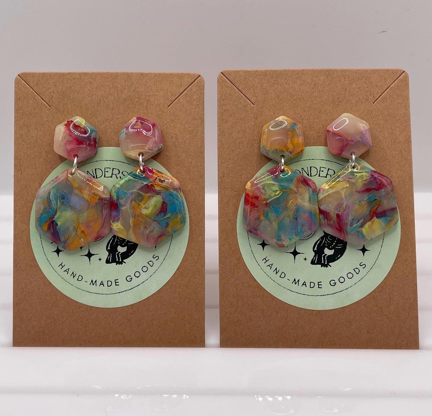 Rainbow Earrings || Pride Earrings || Handmade by WitchyWonders&Wares